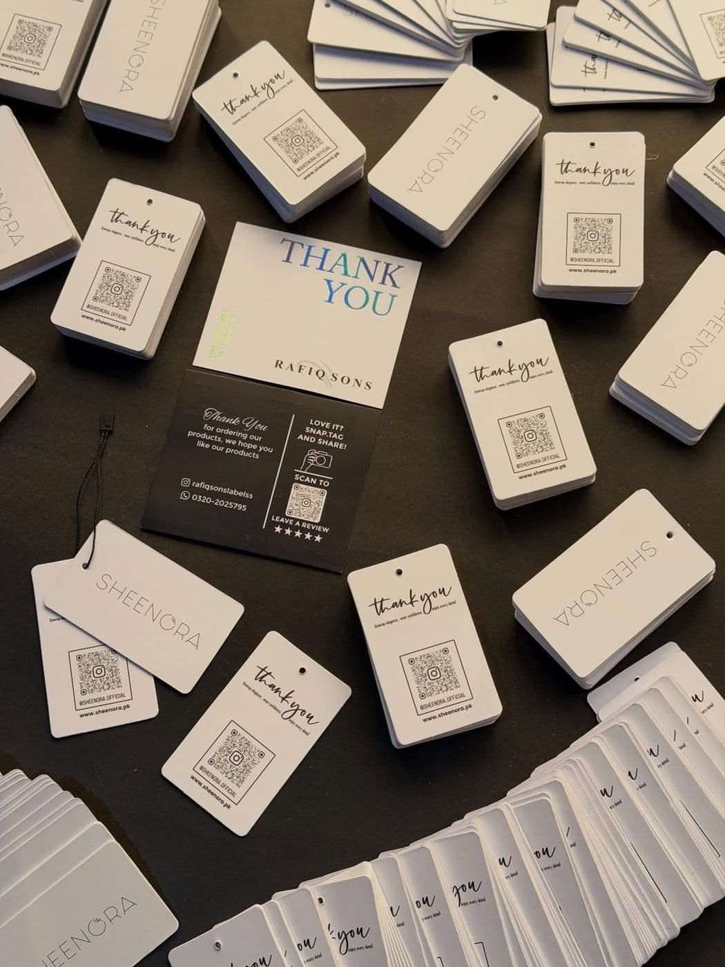 Thank You Cards crafted by Rafiq Sons Labels
